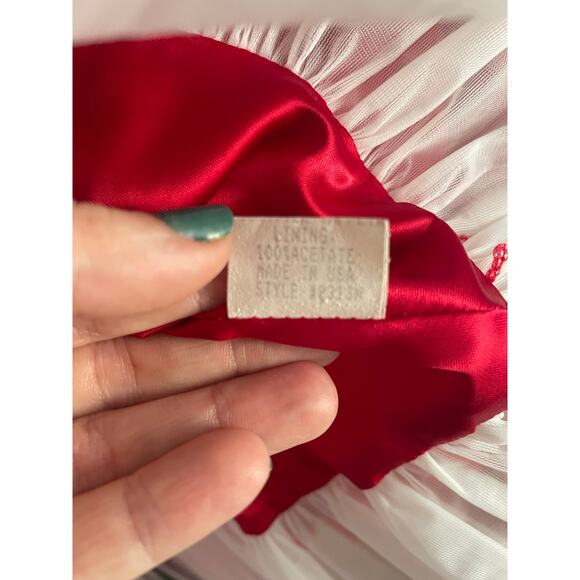 Neiman Marcus Helena Girls Red Pleated Silk Taffeta Dress. Size 18mo. EUC. - Picture 5 of 8